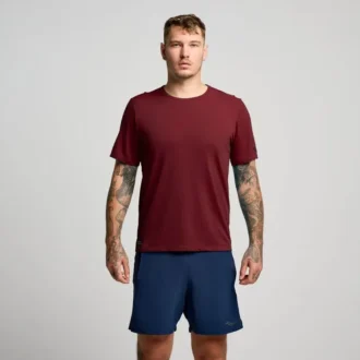 Saucony Stopwatch kortärmade ärmar för herr
