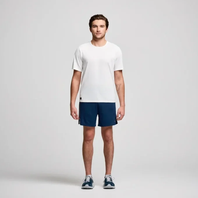 Saucony Stopwatch kortärmade ärmar för herr Saucony Stopwatch kortärmade ärmar för herr