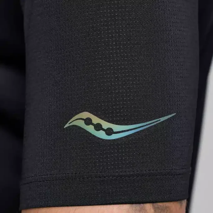 Saucony Stopwatch kortärmade ärmar för herr Saucony Stopwatch kortärmade ärmar för herr
