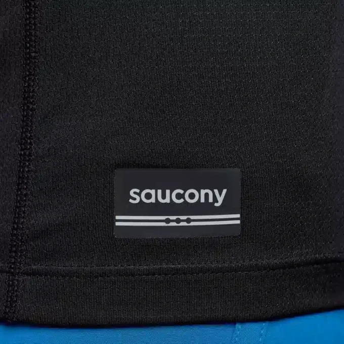 Saucony Stopwatch kortärmade ärmar för herr Saucony Stopwatch kortärmade ärmar för herr